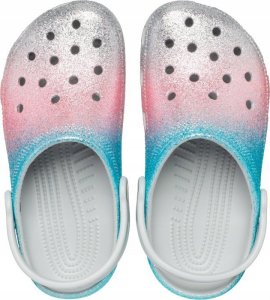 Crocs Dziecięce Chodaki Buty Crocs Classic Glitter 27-28 6