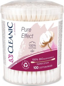 HARPER Cleanic Patyczki higieniczne Pure Effect -100% biodegradowalne 1op.-100szt (pudełko) 1