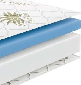 Tompol Materac 140x200 cm materac piankowy Visco + HR - Activ z pokrowcem 22 cm 2