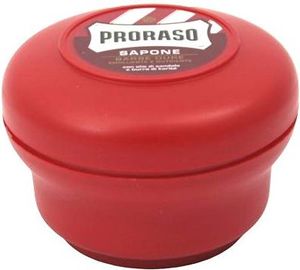 Proraso Proraso Red Mydło do golenia twardego zarostu w wygodnym, plastikowym tyglu 150 ml 1