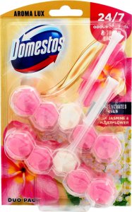 Unilever Domestos Aroma Lux Kostka toaletowa do WC Pink Jasmine & Elderflower 1op.-2x55g 1