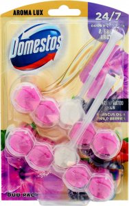 Unilever Domestos Aroma Lux Kostka toaletowa do WC Hibiscus Oil & Wild Berries 1op.-2x55g 1