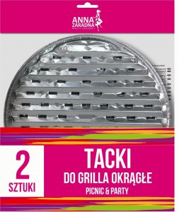 Stella ANNA ZARADNA Tacki do grilla okragle 1op.-2szt 1