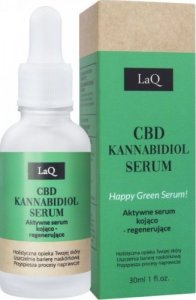 LaQ LaQ CBD Kannabidiol Serum Aktywne Serum kojąco-regenerujące Happy Green 30ml 1