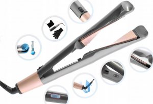 Lokówka XMaster PROSTOWNICA LOKÓWKA DO WŁOSÓW 2w1 CERAMICZNA LCD 3