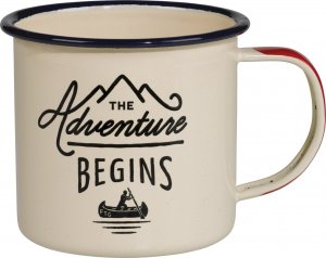 Gentlemens Hardware Kubek kempingowy "Adventure Begins" - 325 ml kremowy 1