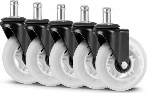 Sofotel Kółka kauczukowe do foteli przezroczyste Sofotel 5 szt. 8