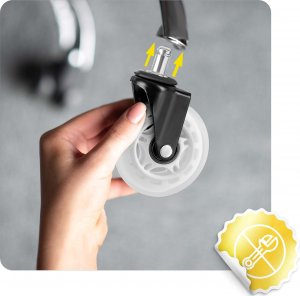 Sofotel Kółka kauczukowe do foteli przezroczyste Sofotel 5 szt. 11