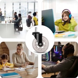 Sofotel Kółka kauczukowe do foteli przezroczyste Sofotel 5 szt. 13