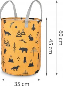 Kosz na zabawki Nukido - pomarańczowy 11