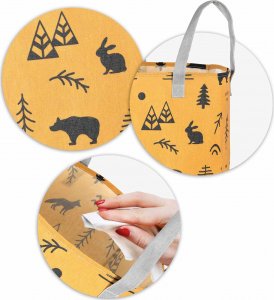 Kosz na zabawki Nukido - pomarańczowy 6