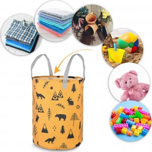 Kosz na zabawki Nukido - pomarańczowy 8