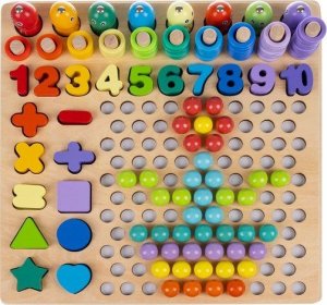 Maxy Drewniana Układanka - Koraliki 3