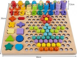 Maxy Drewniana Układanka - Koraliki 4