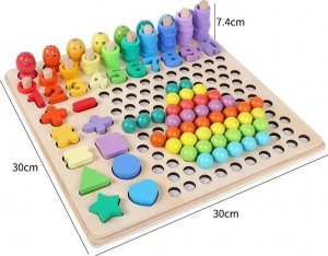 Maxy Drewniana Układanka - Koraliki 5