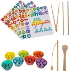 Maxy Drewniana Układanka - Koraliki 6