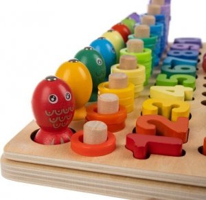 Maxy Drewniana Układanka - Koraliki 8