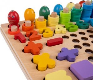 Maxy Drewniana Układanka - Koraliki 10