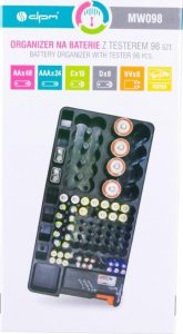 DPM Solid ORGANIZER NA BATERIE Z TESTEREM BATERII R3-R20 9V 16