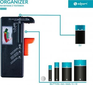 DPM Solid ORGANIZER NA BATERIE Z TESTEREM BATERII R3-R20 9V 18