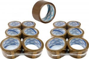 Smart Adhesive Tape Taśma PP Na Kleju Akrylowym O Wym. 48 x 45y Kolorze Brązowym 12 +1 Gratis 1