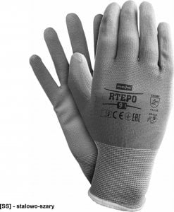 R.E.I.S. RTEPO - rękawice ochronne - stalowo-szary 7 1