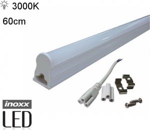 Nvox Świetlówka led liniowa t5 60cm 8w ciepła 3000k lampa natynkowa zintegrowana z oprawą 3