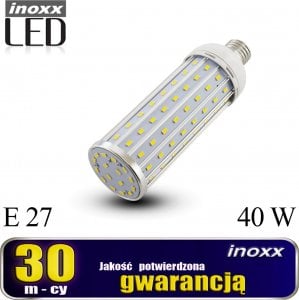 Nvox Żarówka e27 led corn 40w metalowa 3000k ciepła 1