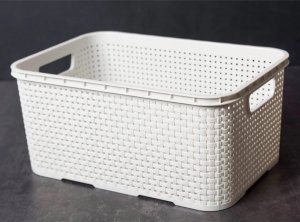 Branq Regał z 4 koszykami BranQ biel antyczna 5