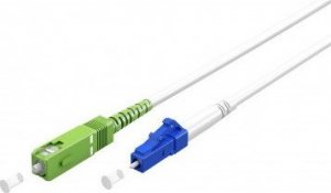 Goobay Kabel światłowodowy (FTTH), Singlemode (OS2) White, biały (Simplex), 25 m - Długość kabla 25 m 1