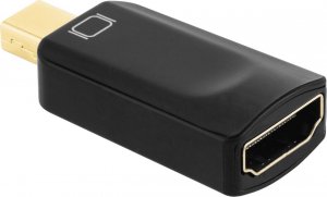 Adapter AV Cabletech Złącze adapter wtyk MINI DISPLAYPORT - gniazdo HDMI 1