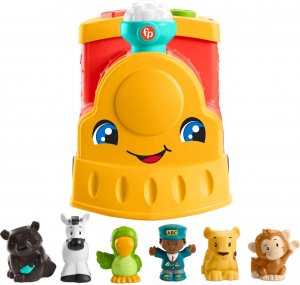 Fisher-Price Edukacyjny pociąg ze zwierzątkami Little People - 4187249 4