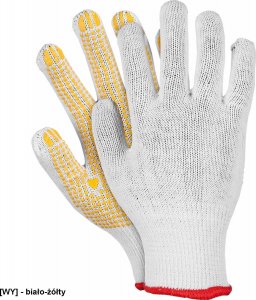 R.E.I.S. RDZN - Rękawice robocze - biało-niebieski 10 3
