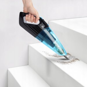 Odkurzacz ręczny TurboTronic Odkurzacz ręczny samochodowy TurboTronic bezprzewodowy bezworkowy 2w1 do prania Czarny 4