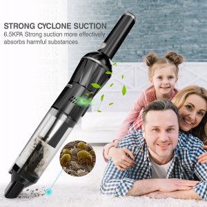 Odkurzacz ręczny TurboTronic Odkurzacz ręczny TurboTronic bezprzewodowy bezworkowy samochodowy 7w1 Super mocny cichy Czarny 2