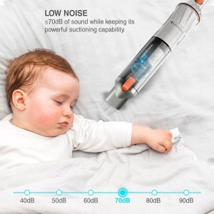Odkurzacz ręczny TurboTronic Odkurzacz ręczny TurboTronic bezprzewodowy bezworkowy samochodowy 7w1 Super mocny cichy Srebrny 3