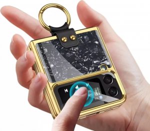 4kom.pl Etui Mood Ring do Samsung Galaxy Z Flip 4 Black/Gold 6