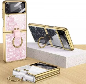 4kom.pl Etui Mood Ring do Samsung Galaxy Z Flip 4 Pink/Gold 8