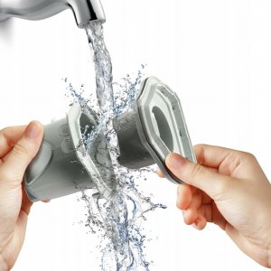 Odkurzacz ręczny TurboTronic Odkurzacz ręczny samochodowy TurboTronic bezprzewodowy bezworkowy 2w1 do prania Srebrny 12