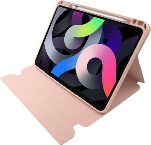Alogy Etui Alogy Klawiatura Bluetooth Touchpad 4w1 Magnetyczne Pencil do Apple iPad Air 4 2020 / 5 2022 Różowe + Mysz Bluetooth 5.0 7