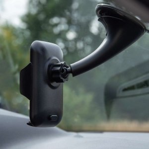 4kom.pl Uchwyt samochodowy Uniwersalny Holder do auta do telefonu na szybę deskę kokpit Black 8