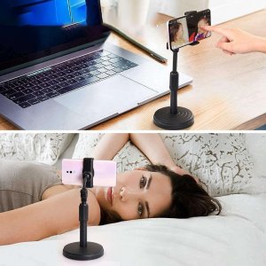 4kom.pl Uchwyt stojak na biurko podstawka statyw biurkowy na telefon smartfon do filmów zdjęć 4