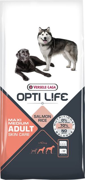 Versele-Laga Opti Life Adult Skin Care Medium & Maxi - 12.5 kg 1
