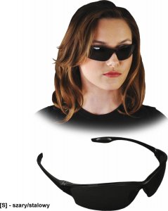 R.E.I.S. MCR-LAW - szary/stalowy - okulary ochronne. 1