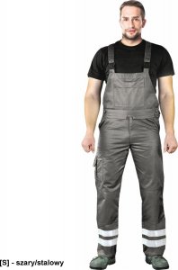 R.E.I.S. LH-BISTER_X - spodnie ochronne ogrodniczki - szary/stalowy 50 1