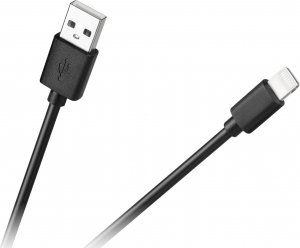 Kabel USB Cabletech USB-A - Lightning 1 m Czarny (KPO3946) 1