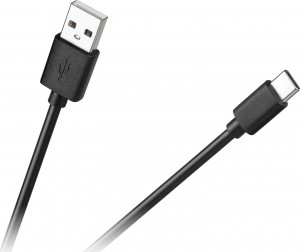 Kabel USB Cabletech USB-A - USB-C 1 m Czarny (KPO3949-1) 1