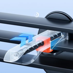 Joyroom Joyroom samochodowy uchwyt magnetyczny bezprzewodowa indukcyjna ładowarka Qi 15W (kompatybilna z MagSafe do iPhone) na kratkę nawiewu (JR-ZS295) 18