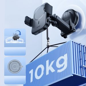 Joyroom Joyroom samochodowy uchwyt magnetyczny bezprzewodowa indukcyjna ładowarka Qi 15W (kompatybilna z MagSafe do iPhone) na deskę rozdzielczą (JR-ZS295) 13