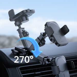 Joyroom Joyroom samochodowy uchwyt magnetyczny bezprzewodowa indukcyjna ładowarka Qi 15W (kompatybilna z MagSafe do iPhone) na deskę rozdzielczą (JR-ZS295) 15